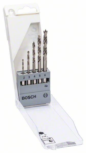 BOSCH DRILL SET WOOD 5PCE  